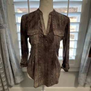 Sequined boho style top!